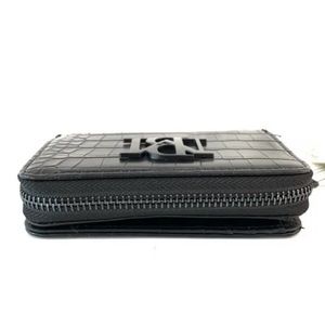 Badgley Mischka Vegan Crocodile Leather Wallet